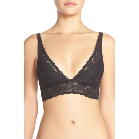 Wacoal Other - WACOAL Halo Soft Unpadded Lace Wireless Convertible Bra Black #811205 32 NEW